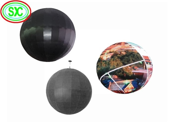 La publicidad al aire libre flexible de 360 grados llevó la esfera interior P4.8 de la bola de la pantalla de visualización